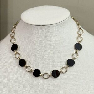 Black and Gold Necklace with Elegant Design